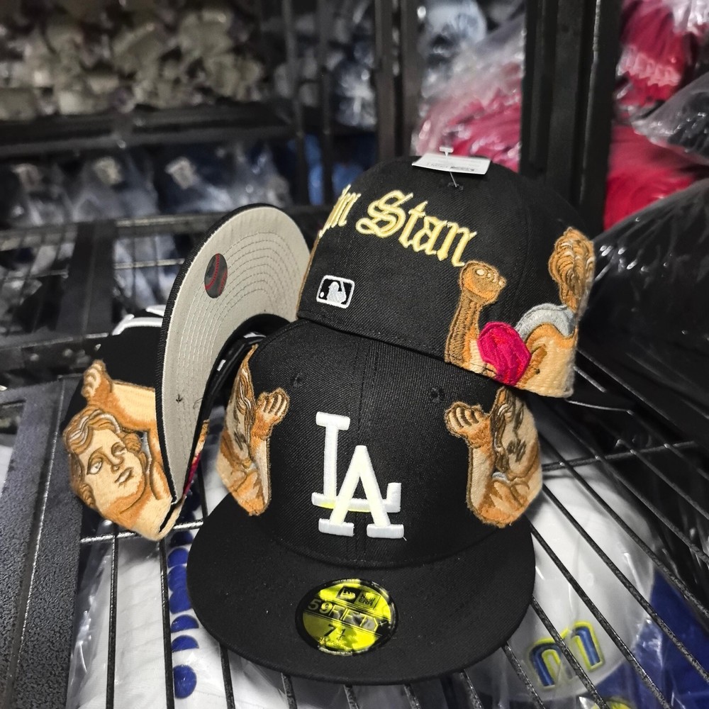 New Era MLB Los Angeles Dodgers 59FIFTY Fitted Cap Black Jon Stan Style