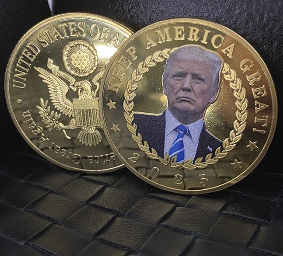 2025 Great 45Th President Donald Trump USA Flag EAGLE Commemorative Coin