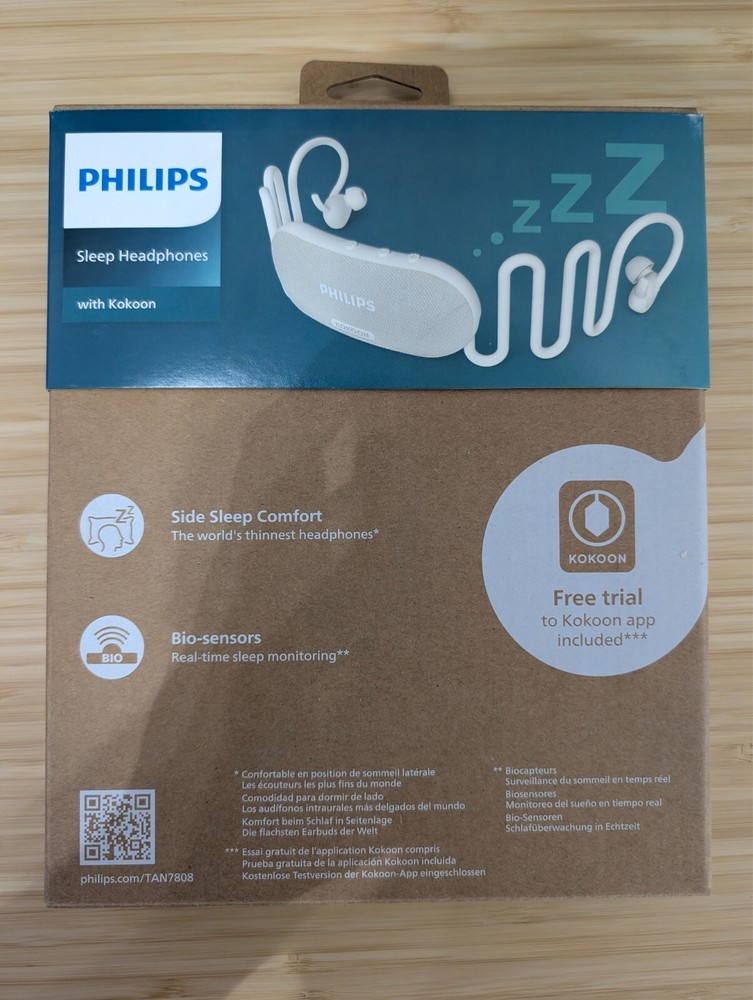 Philips Sleep Headphones Sleepbuds (White, Brand New + Kokoon 12 month sub)