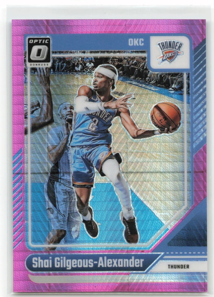 2024-25 Panini Donruss Optic Pink Hyper Shai Gilgeous-Alexander #127 Thunder