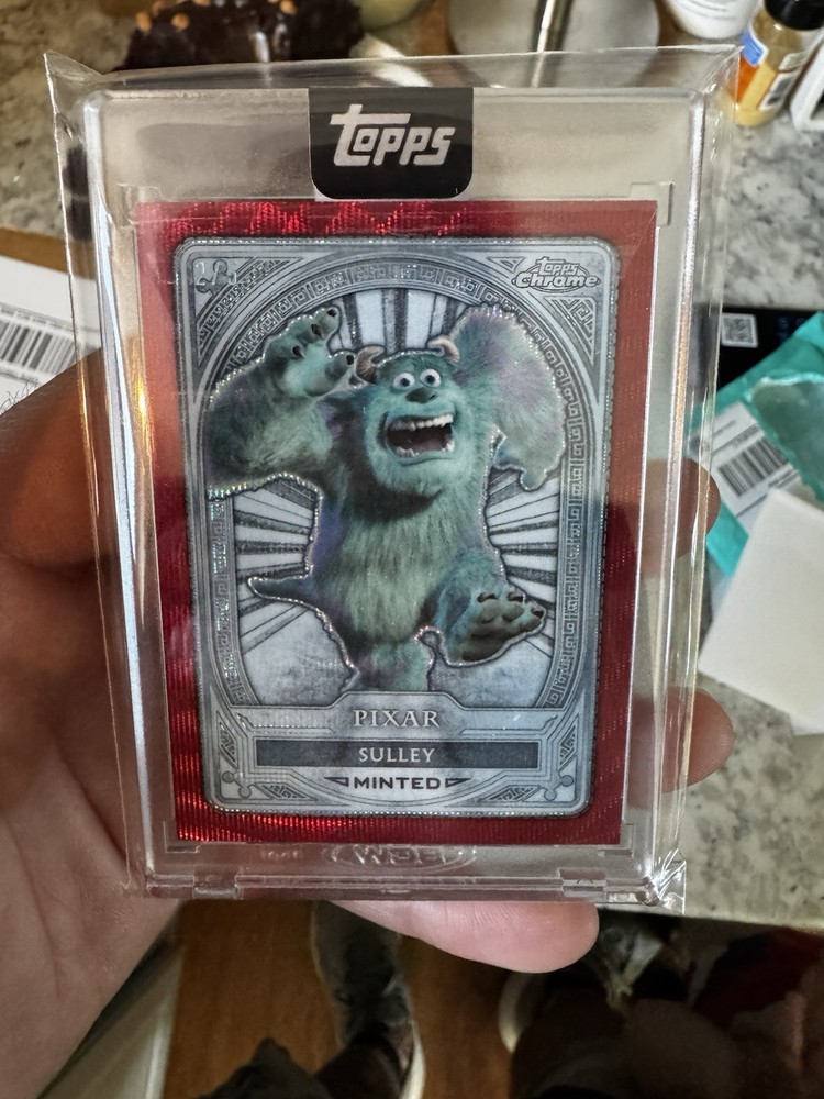 2025 Topps Mint Disney Sulley NYCC Red Shimmer Encased 2/5