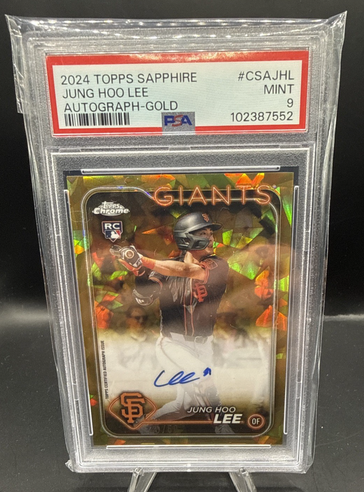 2024 Topps Sapphire JUNG HOO LEE #CSAJHL Rookie Gold Auto 16/50 PSA 9 MINT
