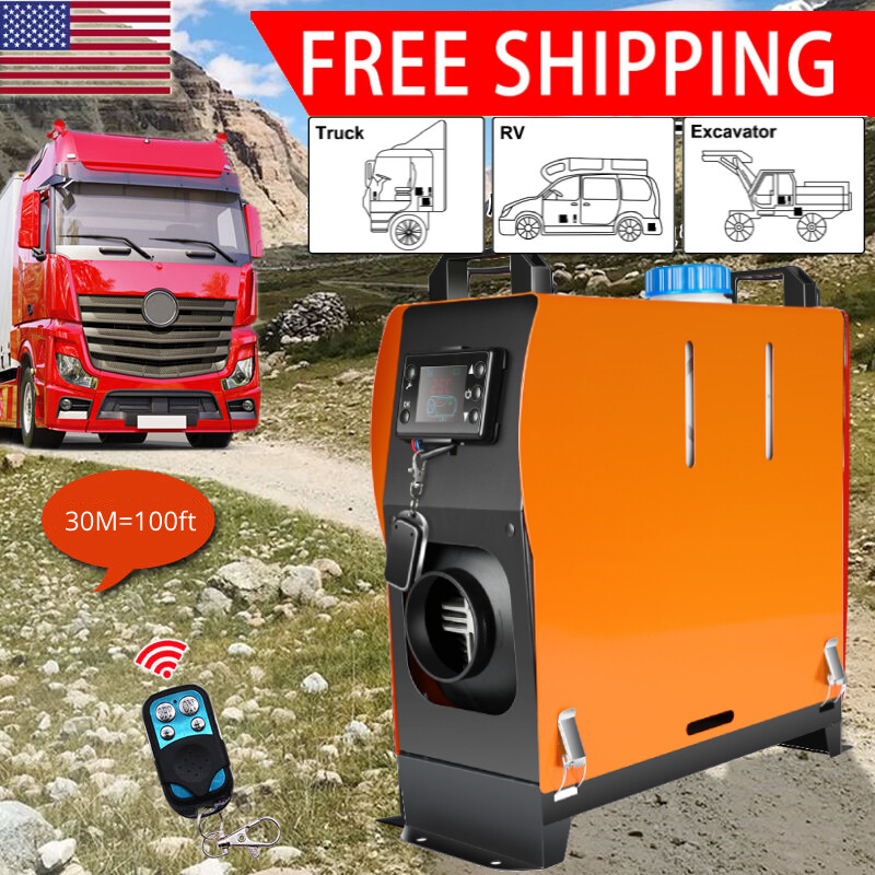 5-8KW 12V/24V/110V Car Diesel Air Heater Portable All In One Parking Heater LCD