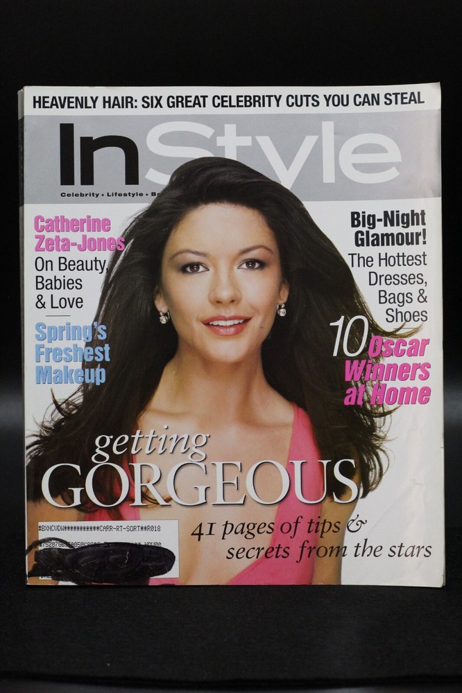 InStyle Apr 2000 Catherine Zeta-Jones Cover Tom Hanks Terri Hatcher In Style FN
