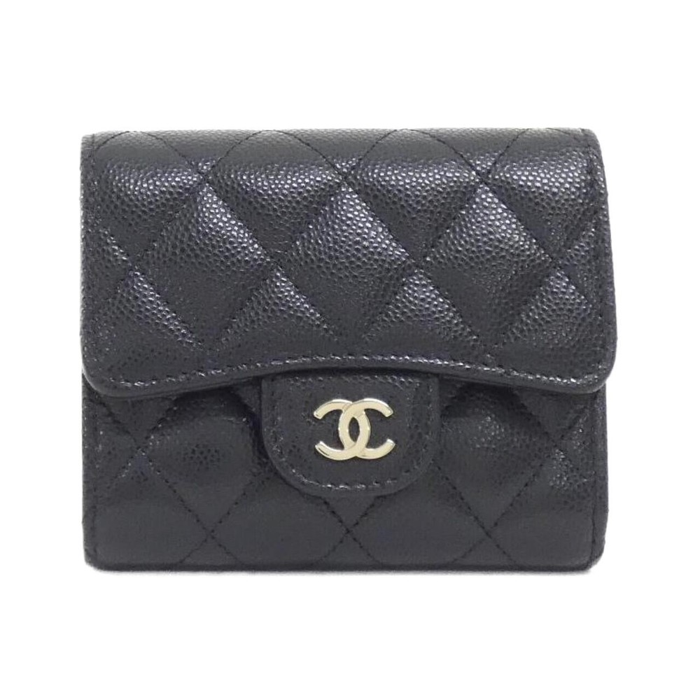 Authentic CHANEL Timeless Classic AP0229 Wallet in Black Caviar Leather