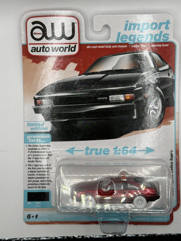 2024 Auto World Ultra Red Chase 1983 Toyota Celica Supra Import Legends