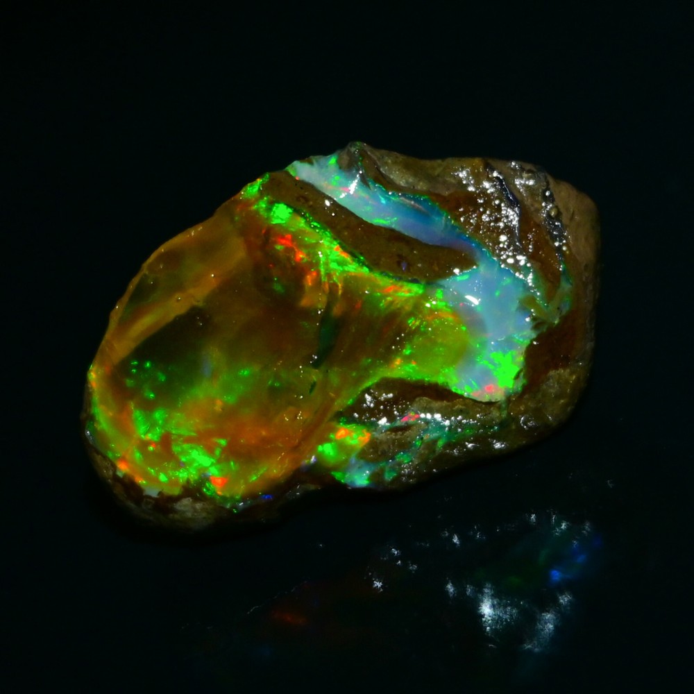 Stunning Ethiopian Opal Rough 25.50 Carats Large Opal Specimen Natural Opal Raw