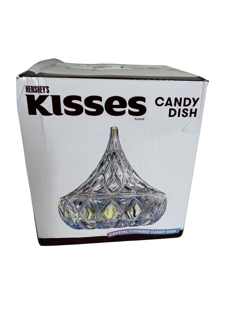 Hersheys Kisses Godinger Crystal Candy Dish 5.5 Inch with Original Box