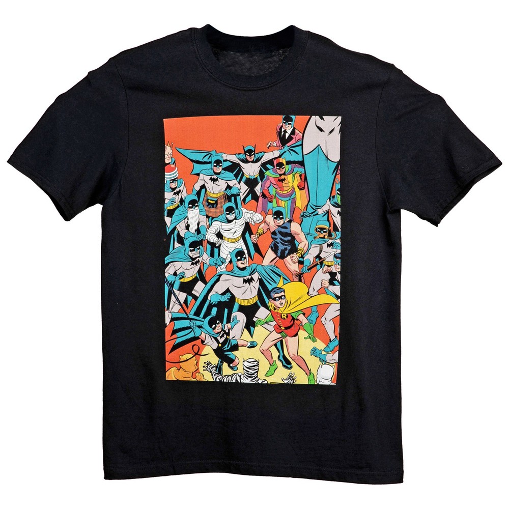 DC Comics Batman Retro Character Collage T Shirt Size S - 5XL Gift For Friends
