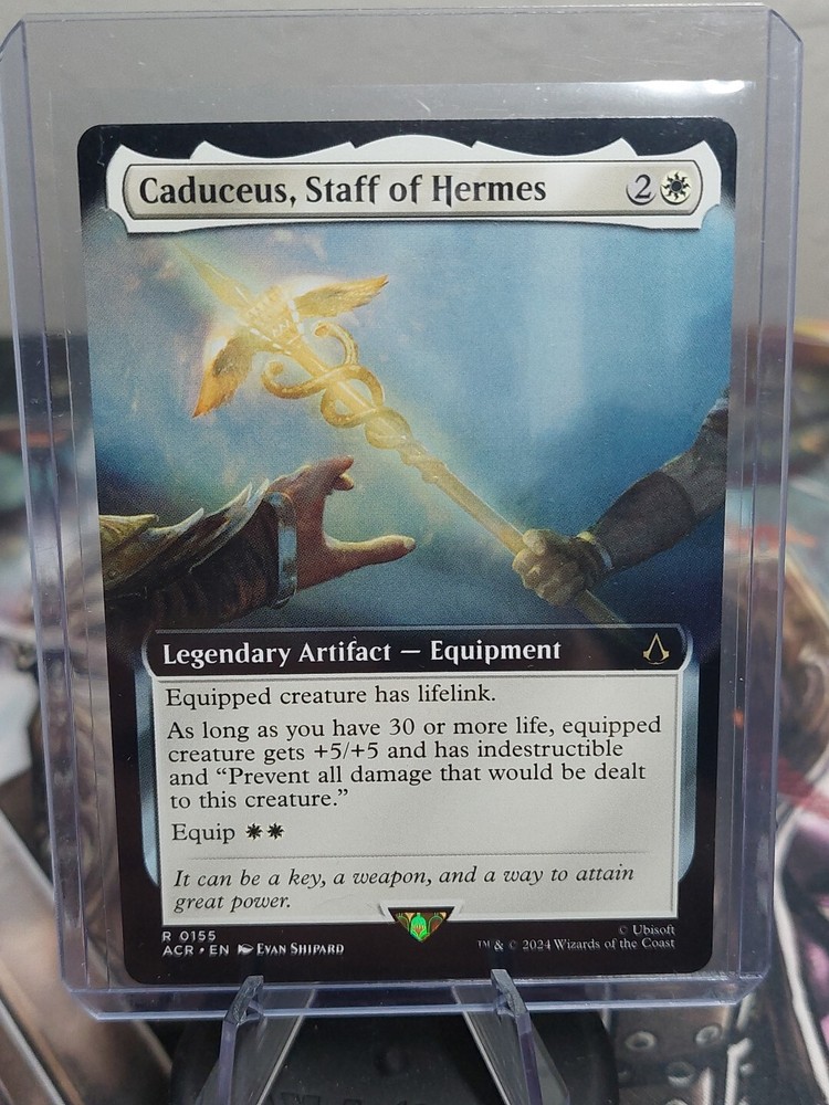 MTG - Caduceus, Staff of Hermes - Extended Art ACR 0155 - Assassin's Creed Rare