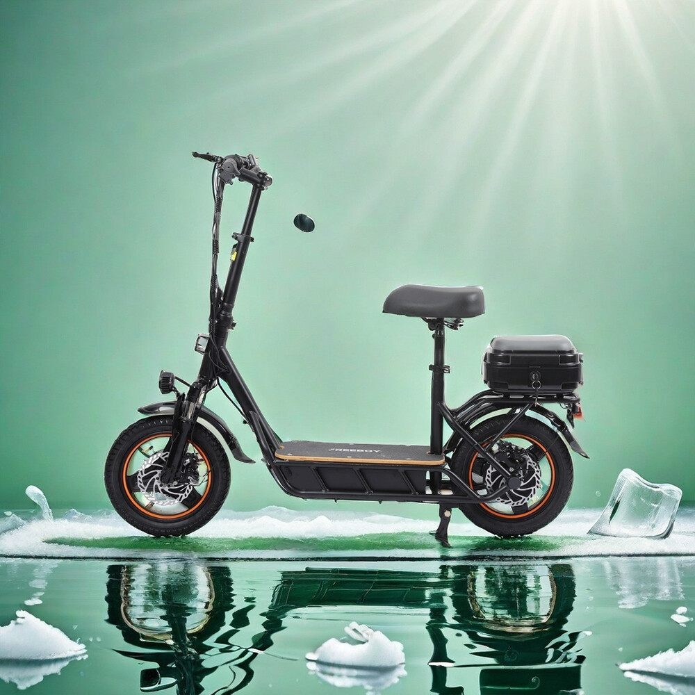 800W 15AH Adults Electric Scooter 34Miles Long Range 10'' Tires Folding W/ Sea46