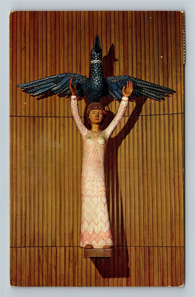 New York City NY,, United Nations Statue, c1966 Vintage Souvenir Postcard