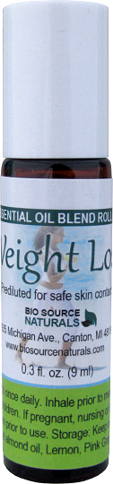 Weight Loss Essential Oil Blend Roll-On - 0.3 fl oz (9 ml) Amber Glass Roll-On