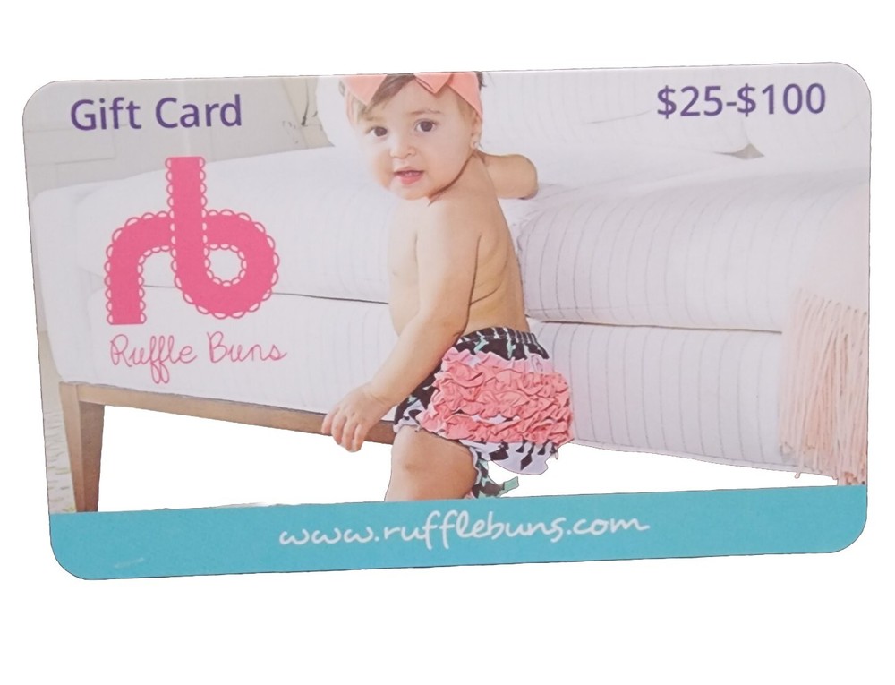 $60 RuffleBuns Gift Card for Diapers Baby Showers and Girls Gifts-image