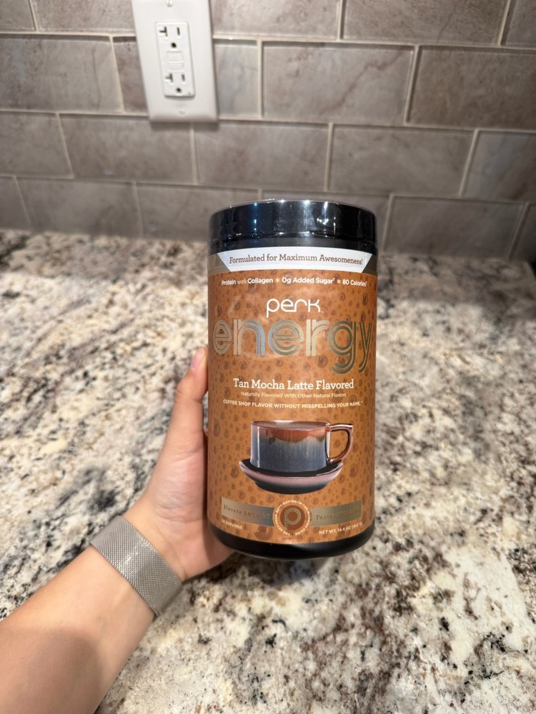Perk Energy Tan Mocha Latte Flavored 14.4oz