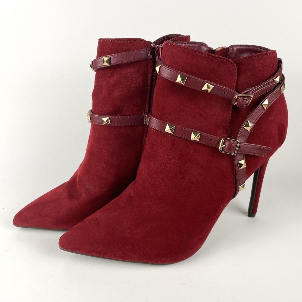 Anne Michelle Red Burgundy Womens Size 10 High Heel Pumps