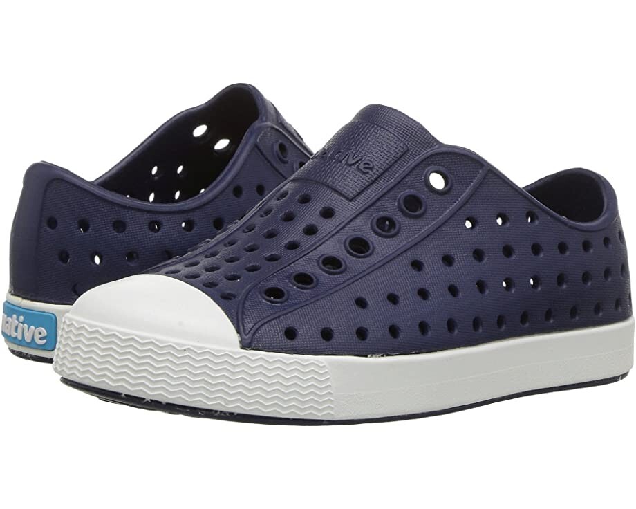 Native Shoes Kids Jefferson Child WaterProof Shoes 8 US -  Regatta Blue/Shell White