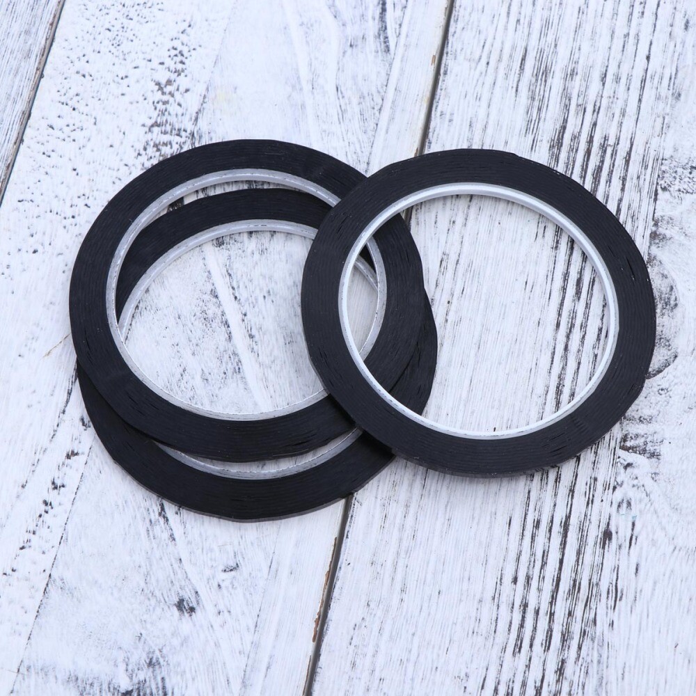 6pcs Gridding Tape Artist Tape Poster Tape Whiteboard Tape Black Tape