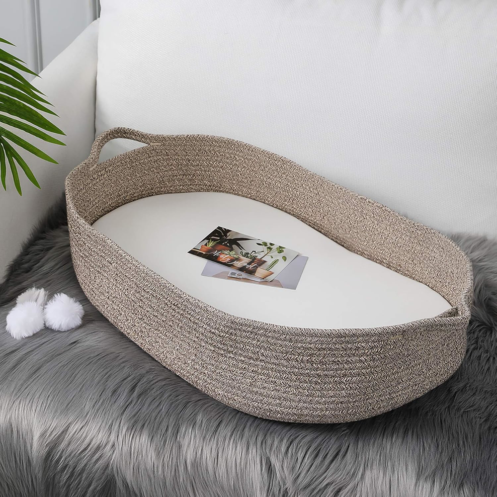 Baby Changing Basket - Moses Basket Changing Table Topper and Thick Foam Pad Bag