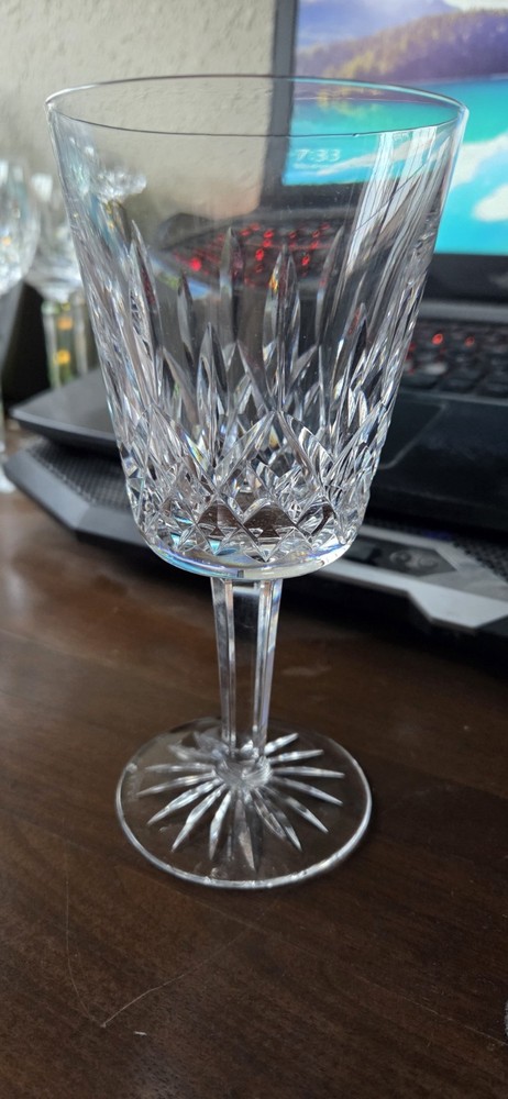 Waterford Crystal Lismore 9 oz Wine Glasses Set of 6 7/8 Inch