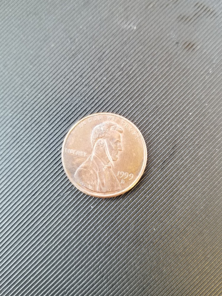 1999 Denver Mint Memorial Penny Strike Through Wire XF Circulated