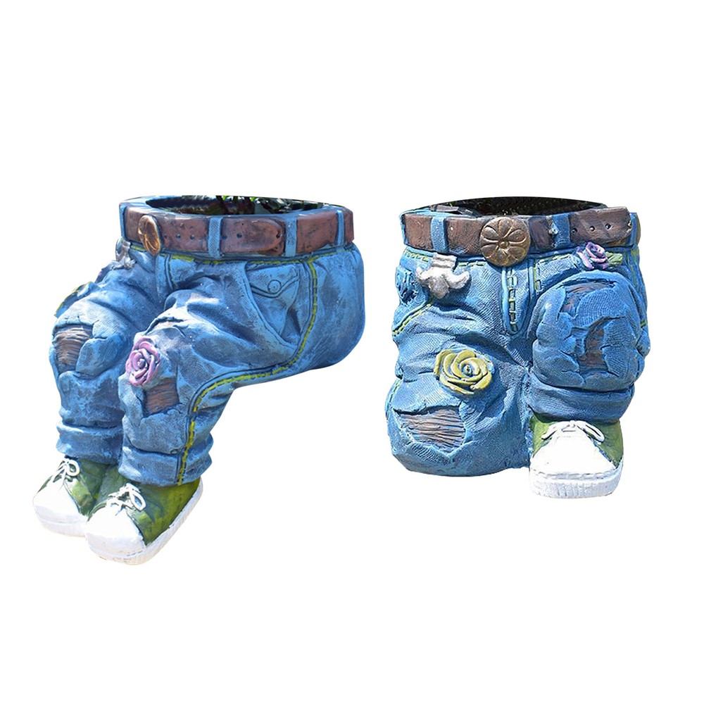 Gardening Resin Flower Pot Small Succulent Plant Pot Planter Sculpture