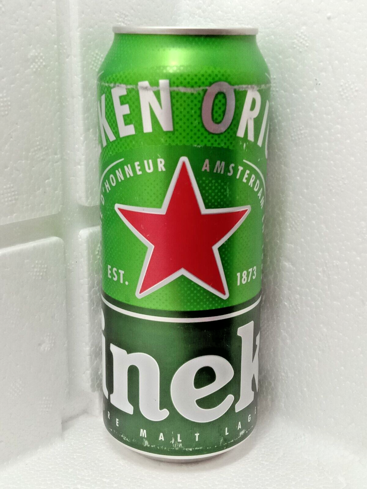 Empty Heineken 500ml Beer Can Ukraine 2020 Top Open Aluminum