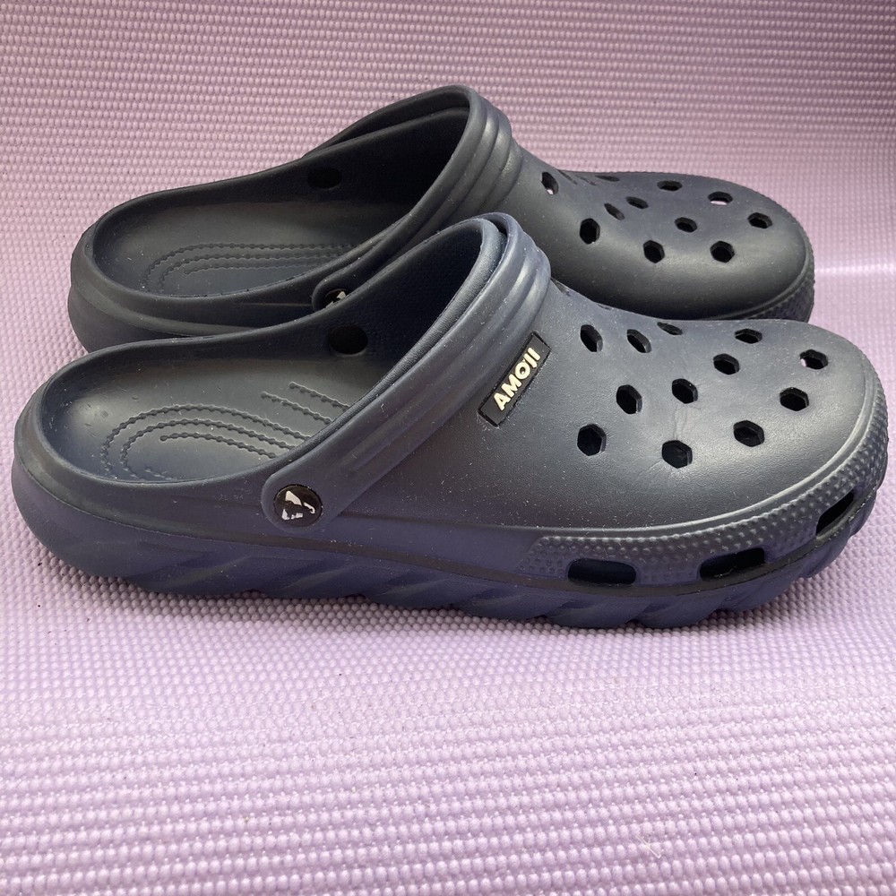 Amoji Classic Men’s Blue Strap Outdoor Clogs Size 14