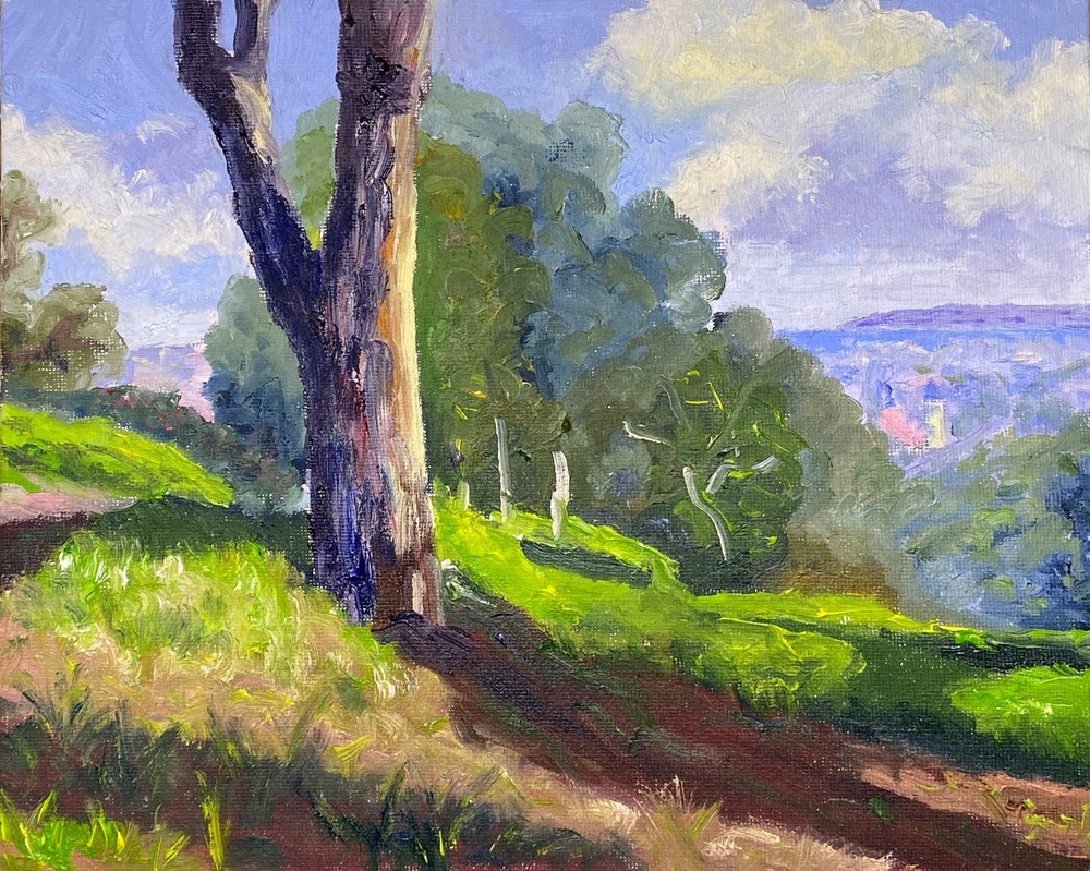 Stunning Oil Painting Original. Signed. Impressionist Art San Diego Scene