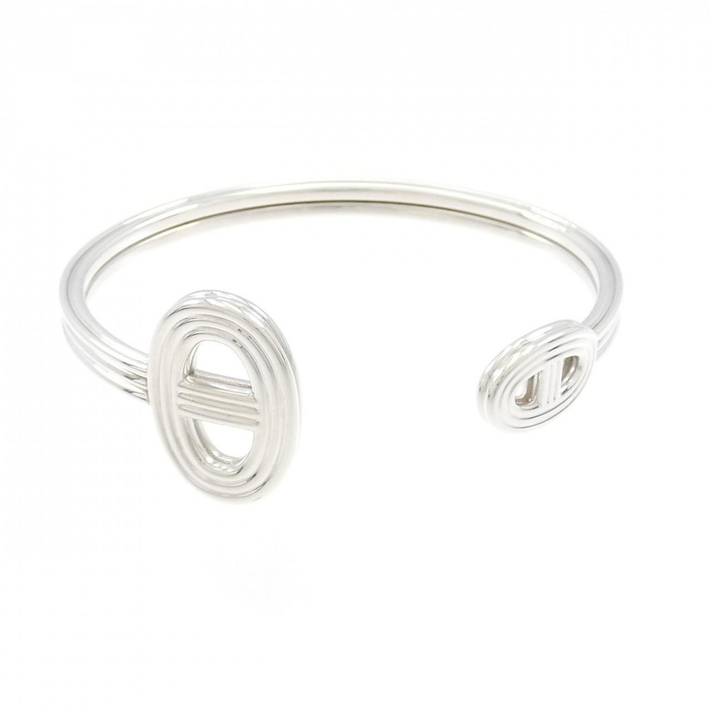 Authentic HERMES Chaine d'Ancre 24 Bangle in Palladium 2600073823285