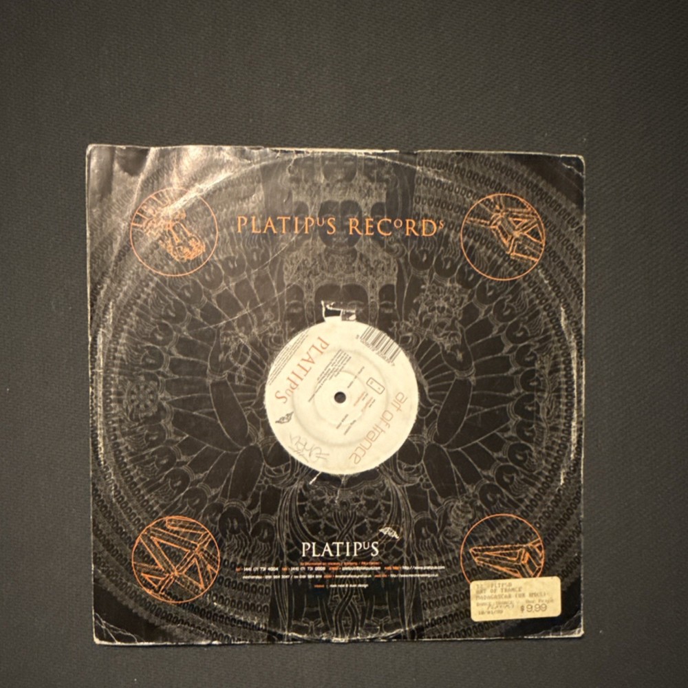 Art of Trance Vinyl Record Platipus Records Trance Black Cardboard Sleeve