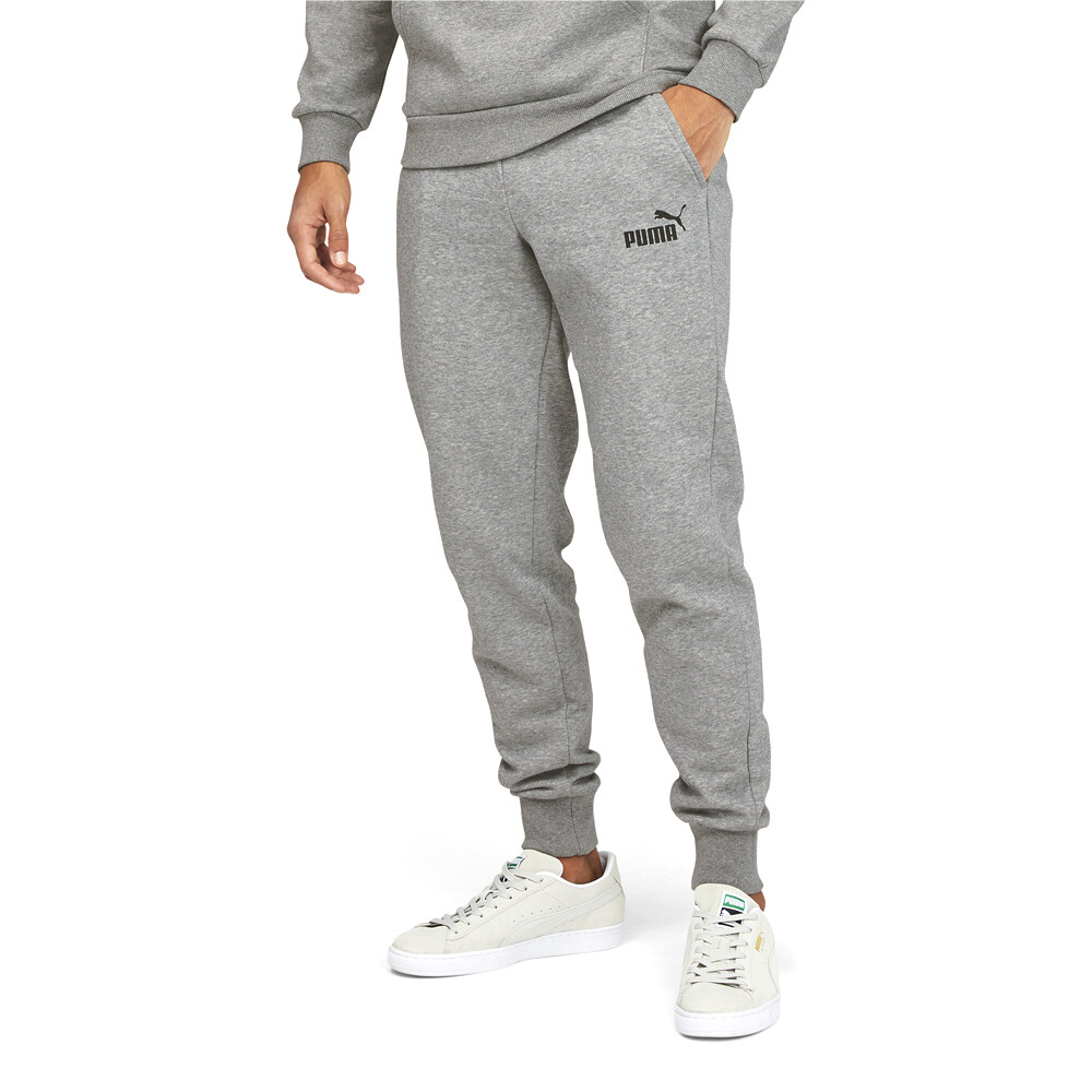 Puma Essentials Logo Grey Mens Athletic Casual Pants 84682003