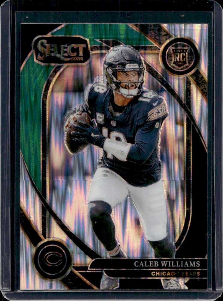2024 Select Caleb Williams Club RC Black and Green Prizm Shock #216 Bears