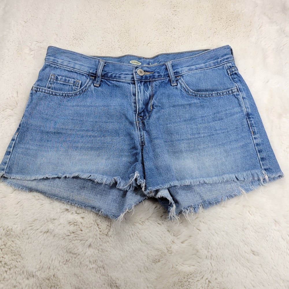 Old Navy Women’s Size 4 Blue Denim Distressed Casual Shorts