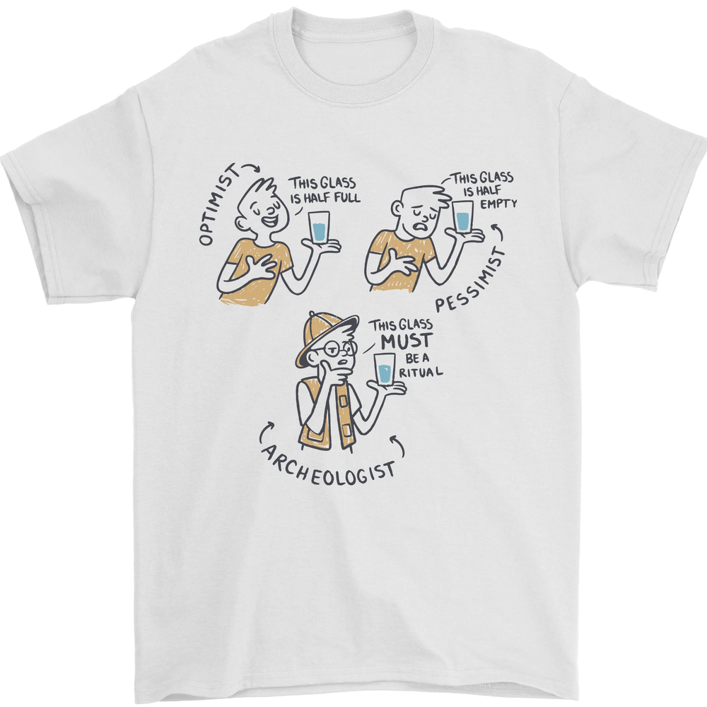Archaeologist Glass Funny Archaeology Mens T-Shirt 100% Cotton