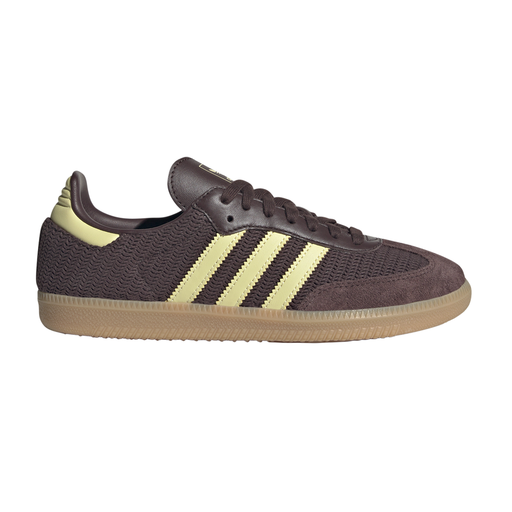 adidas Samba Og Lace Up  Womens Brown Sneakers Casual Shoes JR8167