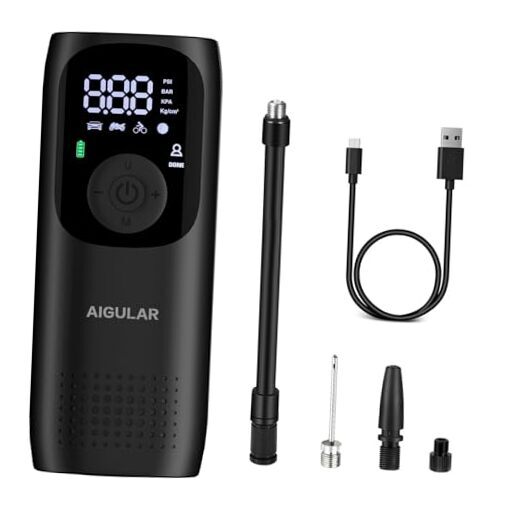 Lp2 Portable Air Compressor - Mini Air Pump with Digital Led Screen, 150 LP2