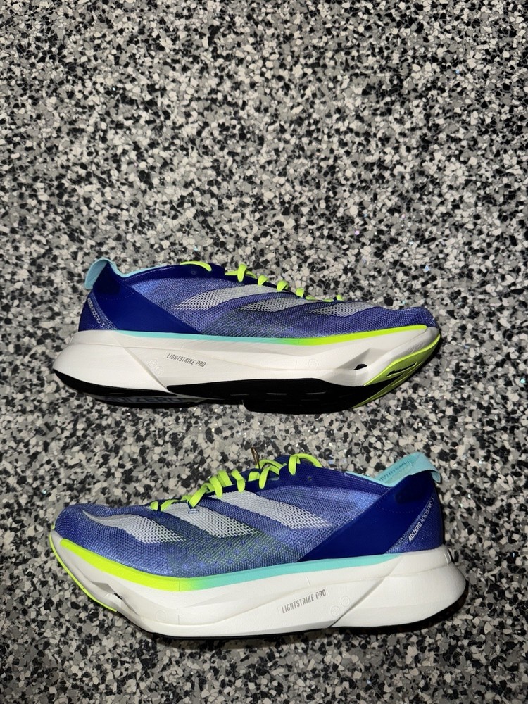 Adidas Adizero Adios Pro 3 Mens Lightweight Running Shoes Blue ID3635 for Racing