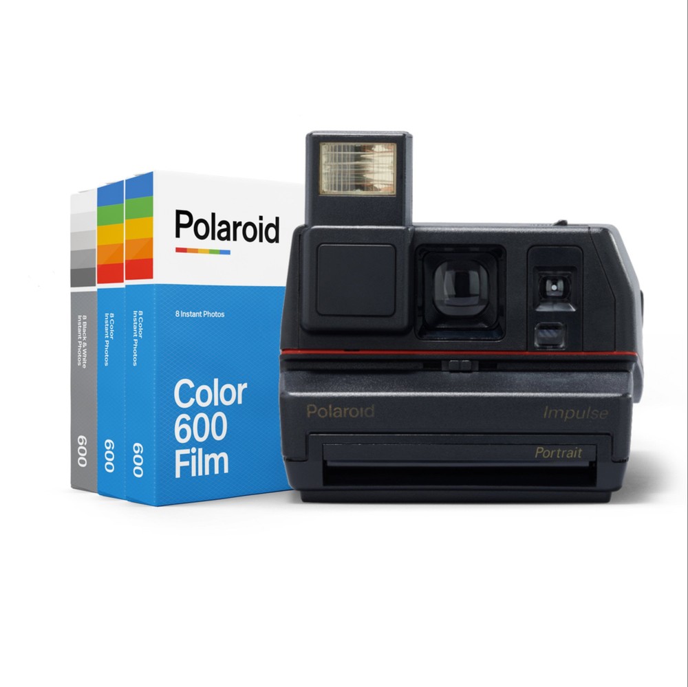 Polaroid Impulse Grey Instant Camera Gift Pack with Triple Film