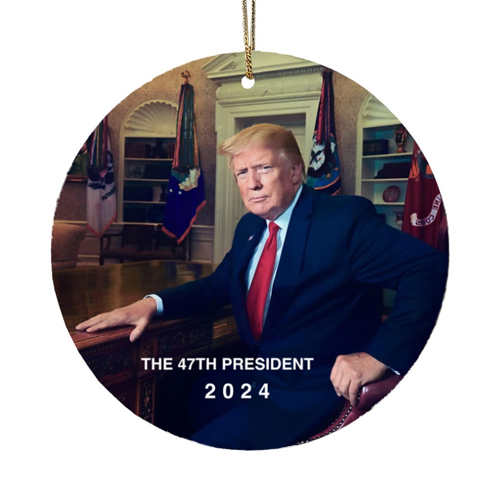 2024 President Donald Trump Ornament - Make American Great Again Christmas