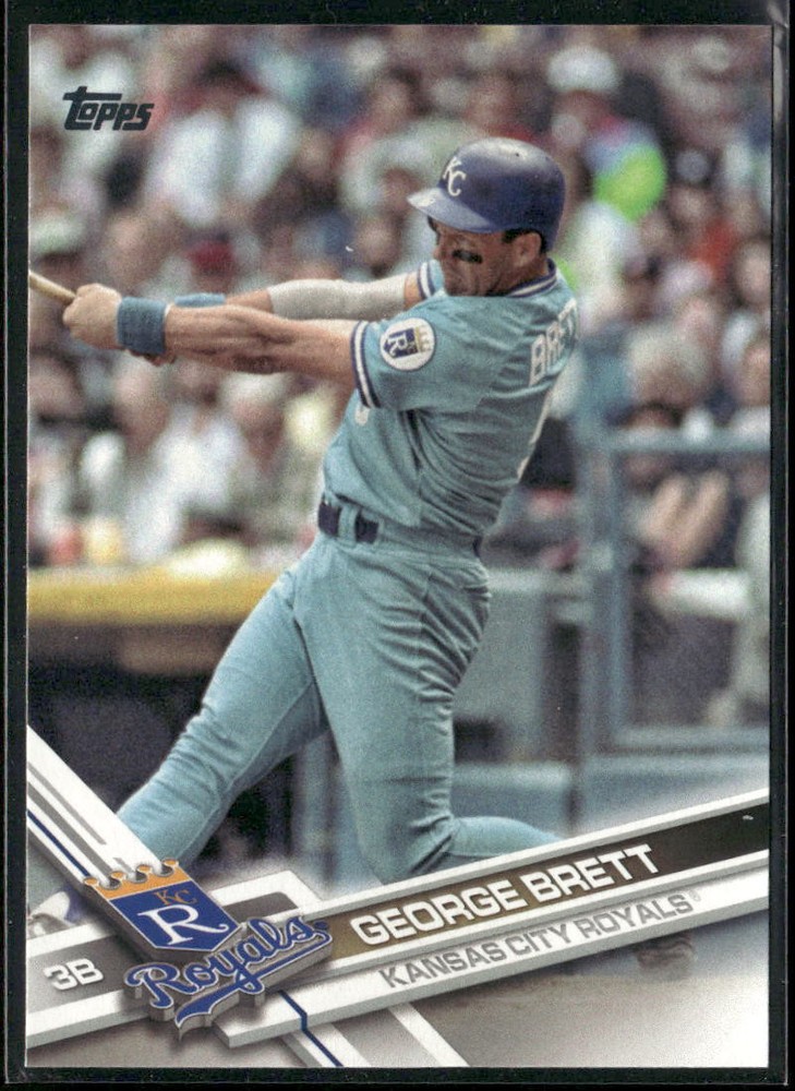 2017 Topps Update US77b George Brett Legend SP Variation Rare Short Print