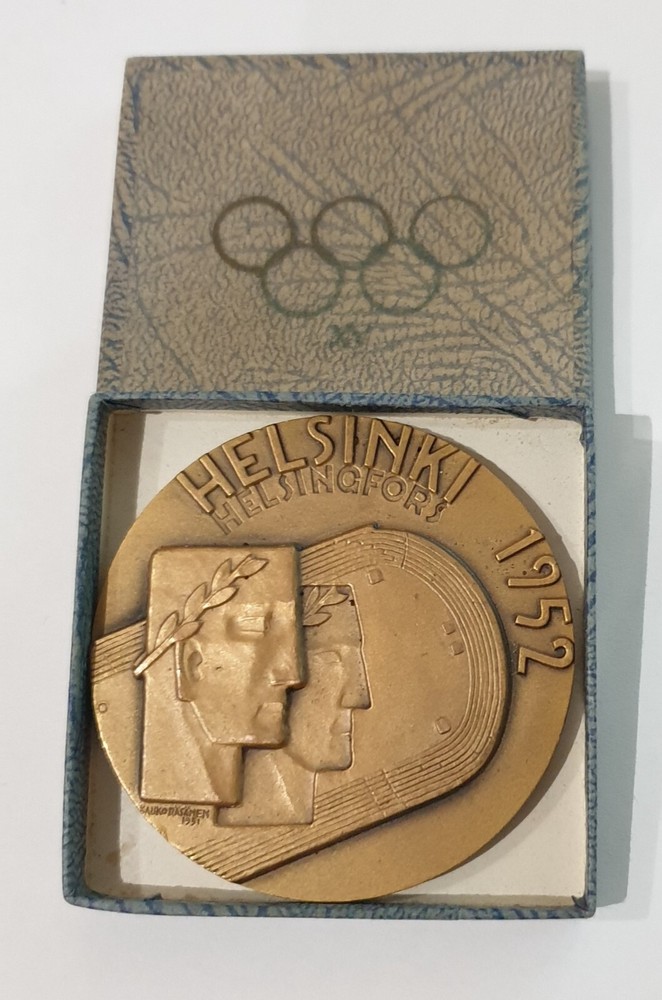 Exceptional Quality XV Summer Olympic Games Helsinki 1952 Participant Medal