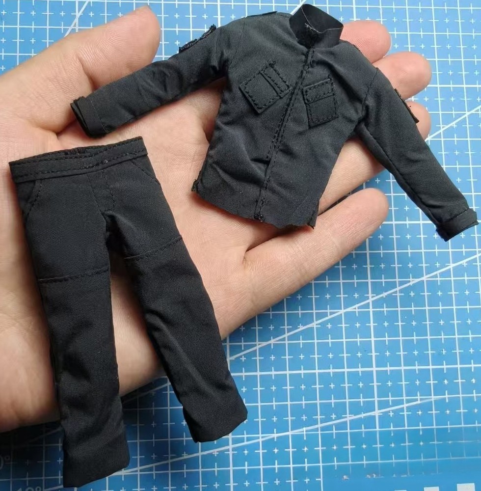 1/12 Scale Combat Suit Coat Pants Clothes Model For 6