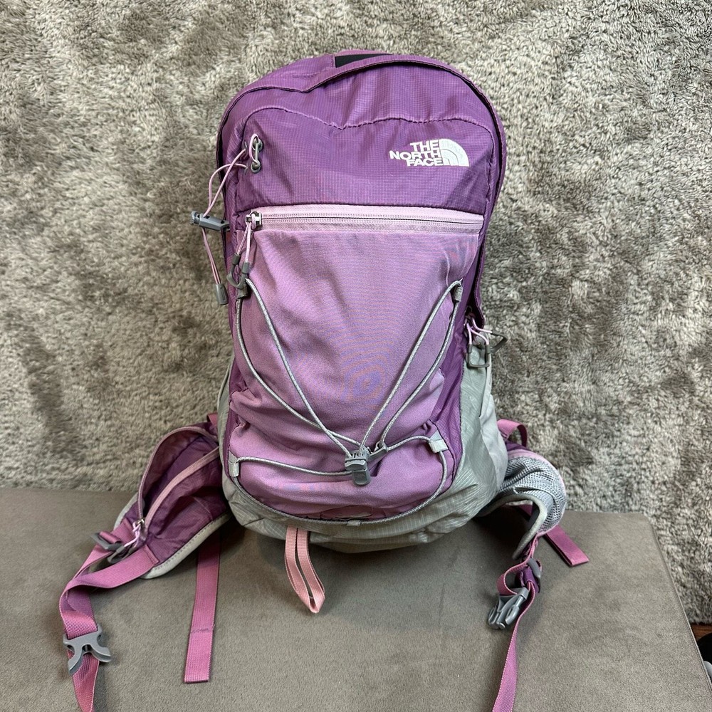 The North Face Purple Gray Angstrom 20 Hiking Backpack Purple Trail Outdoor