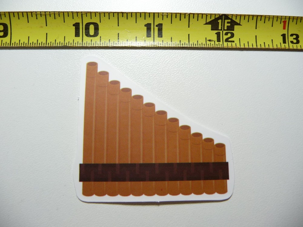 CLASSIC PAN FLUTE MUSIC DECAL STICKER BAND CONCERT HALL MUSICAL