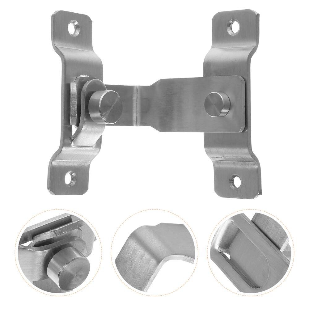 Stainless Steel Right Angle Barn Door Latch Lock for Security  