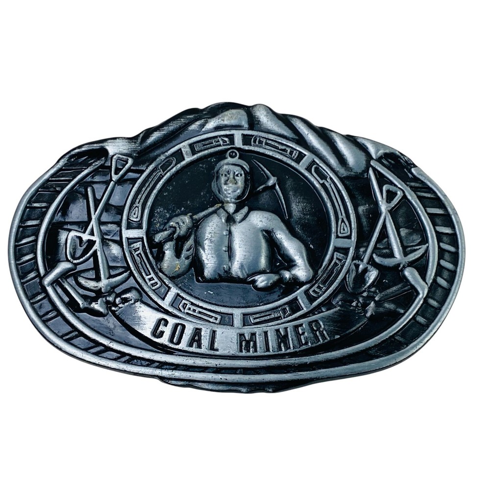 QK15115 REALLY NICE **COAL MINER** COMMEMORATIVE BELT BUCKLE