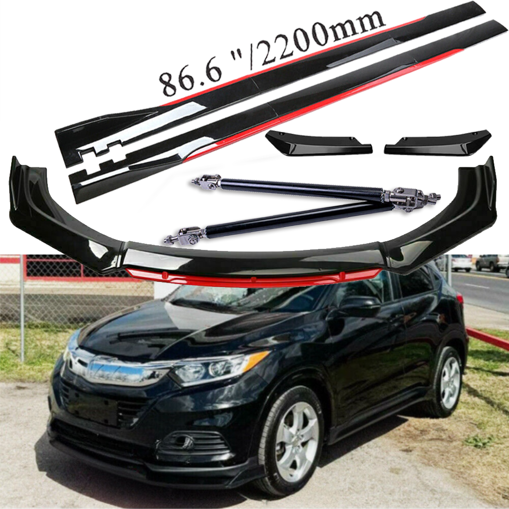 For Honda HR-V 2016-2024 Front Bumper Lip Spoiler Splitter /Side /Skirt Body
