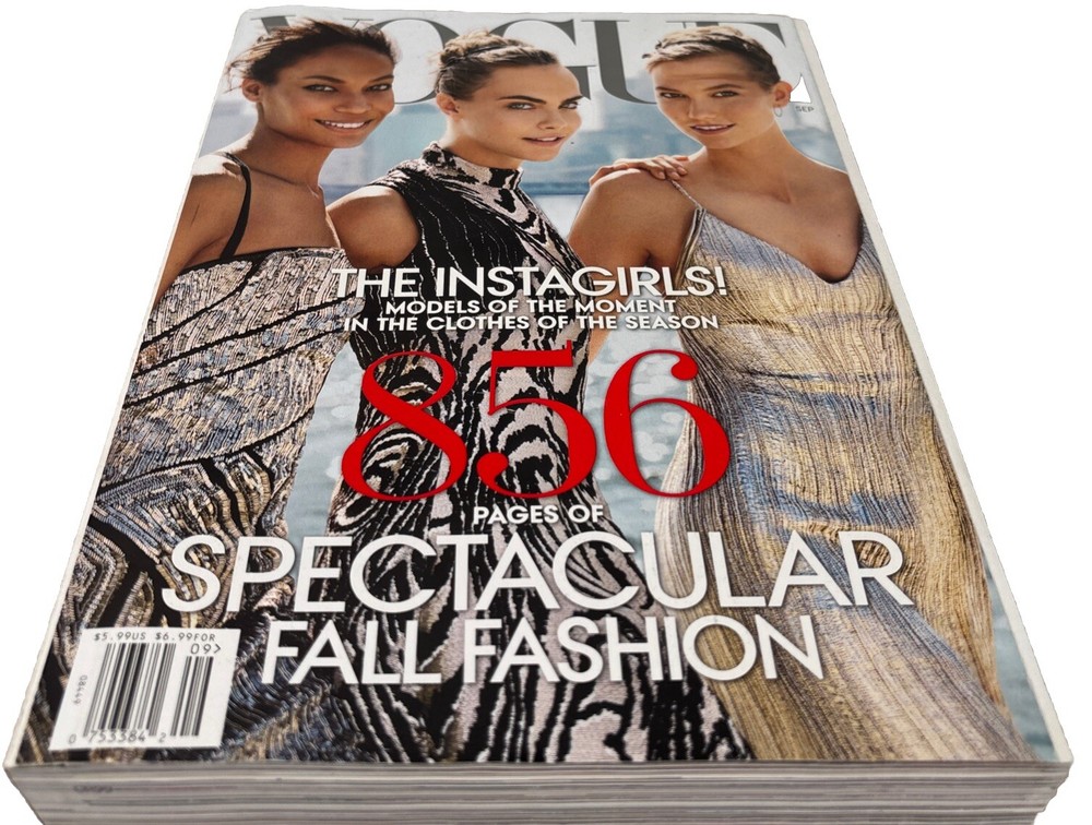 Vogue Magazine September 2014 The Instagirls 856 Pages Spectacular Fall Fashion