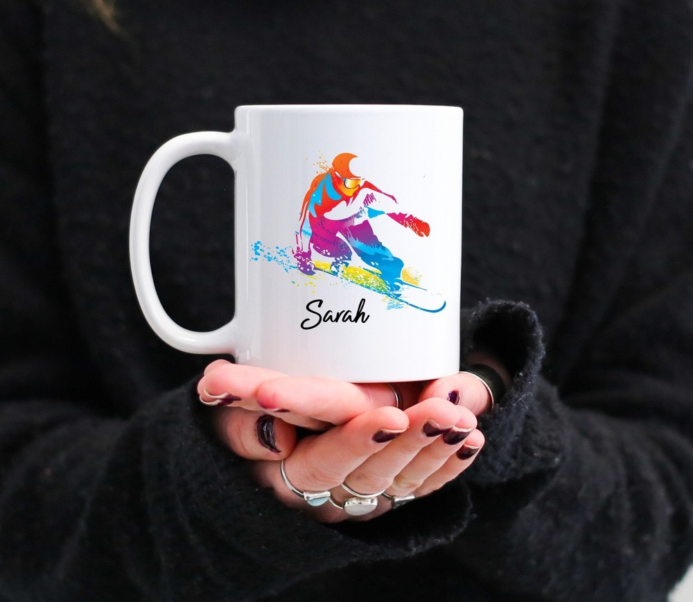 Personalized Snowboarder Mug Snowboarding Gift Snowboarding Gifts For Her Women